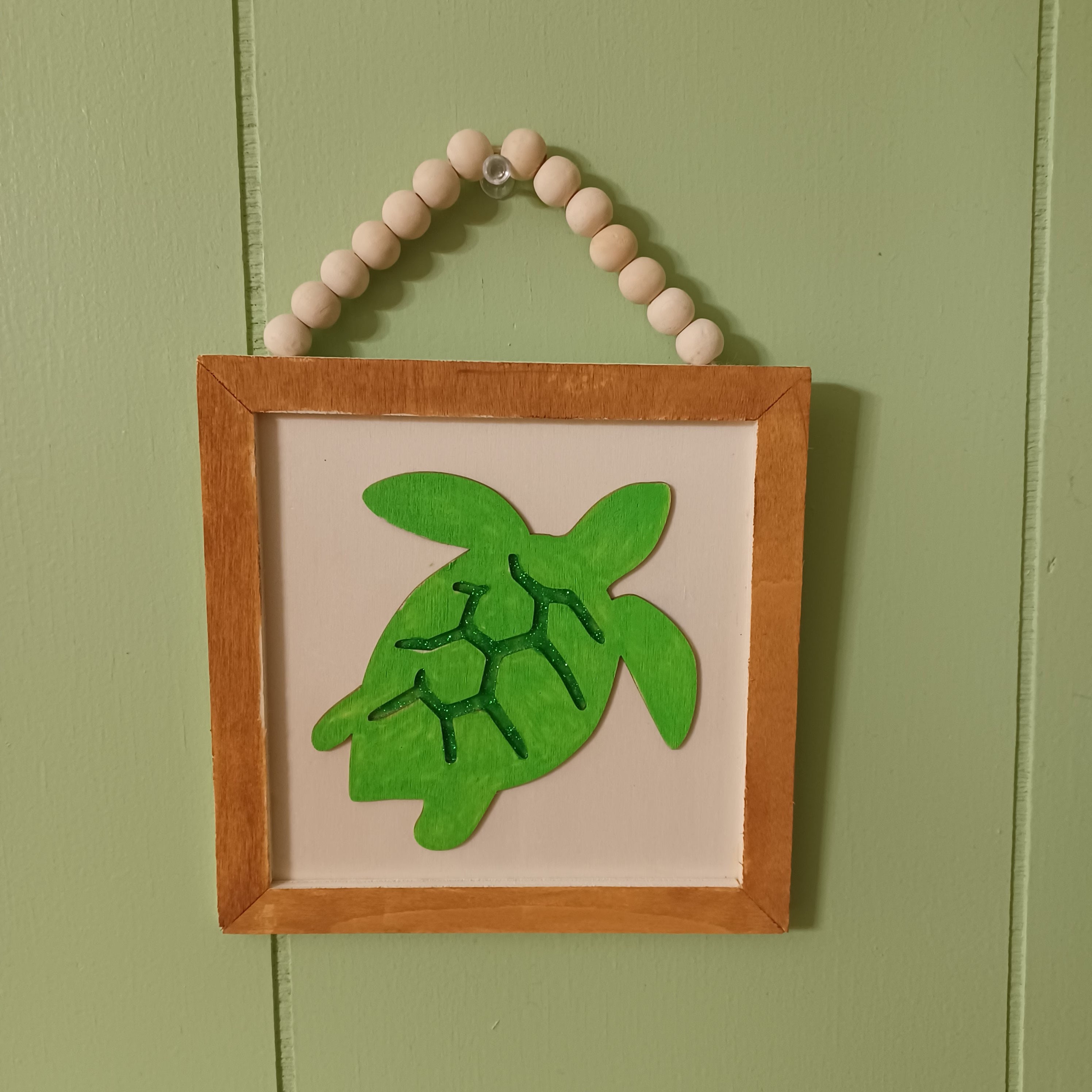 Green Sea Turtle Wall Decor Etsy
