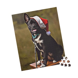 National Dog Day Puzzle Painting, Personalized Cartoon Puppy Jigsaw, Customizable Pet Gifts for Cat & Dog Lovers (110, 252, 500, 1014-piece)