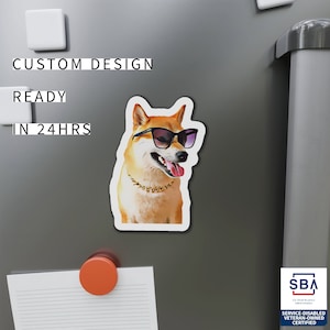 Stickers chien, autocollants aimantés, esquisse de peinture de portrait de chiot personnalisé, cadeau découpé en vinyle pour la fête nationale du chien pour les amateurs de chiens et de chats