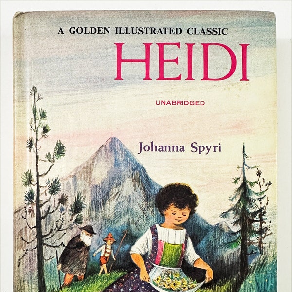 Heidi A Golden Illustrated Classic 1965 Vintage Book