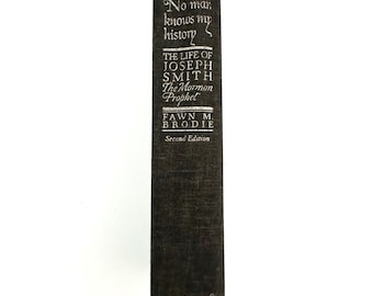Nadie conoce mi historia: La vida de Joseph Smith, el profeta mormón, por Fawn M. Brodie. Libro antiguo, 1979.
