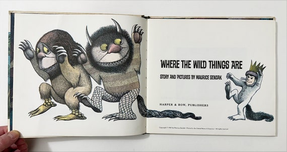 Where the Wild Things Are by Maurice Sendak 1963 Vintage