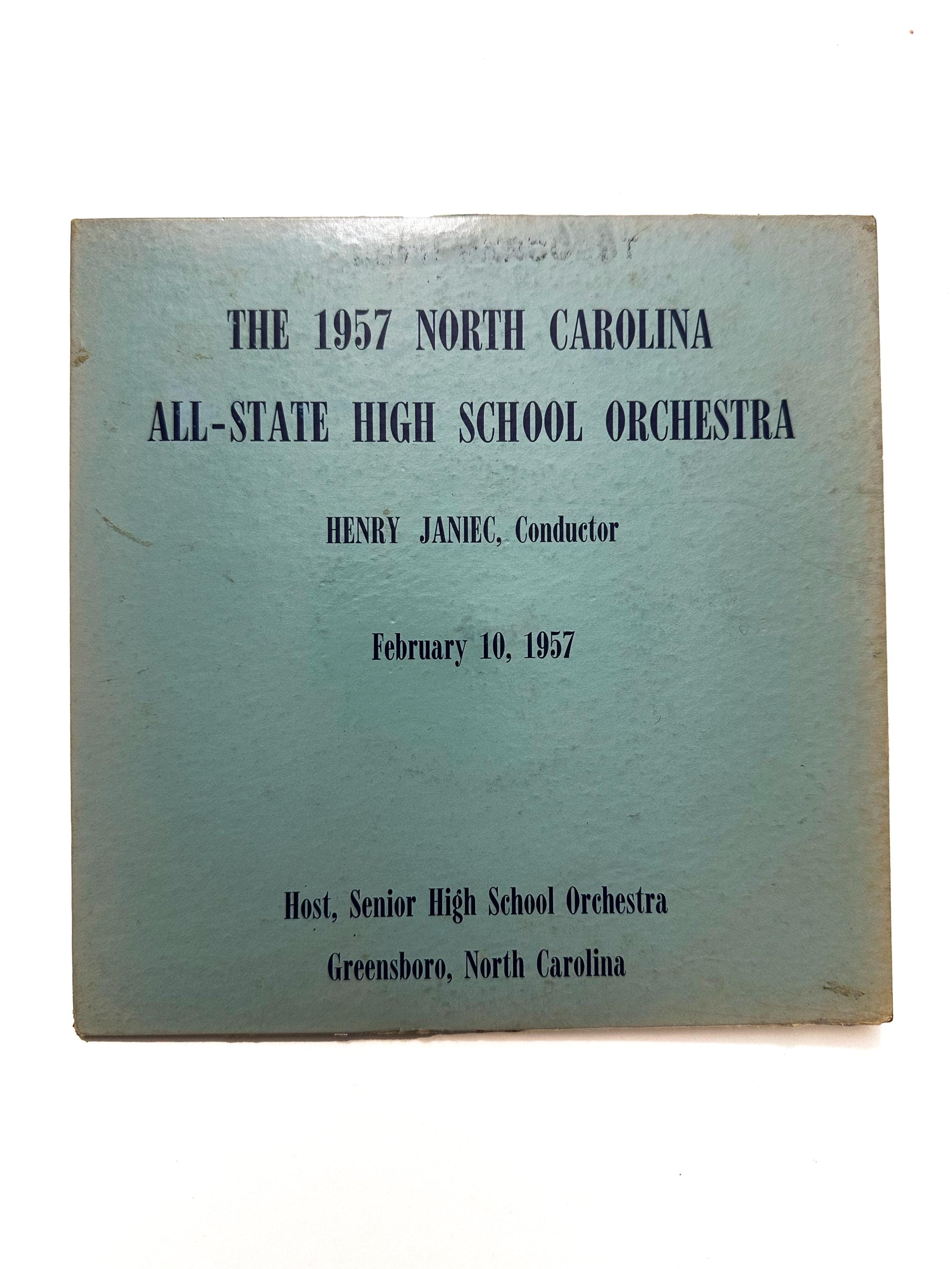 The 1957 North Carolina All-state High School Orchestra 7