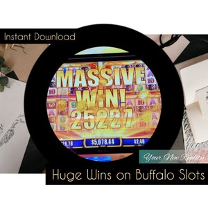 Get Huge Wins on Buffalo Slot Machines Subliminal Affirmations Audio Listen Once WAV & MP3 image 1