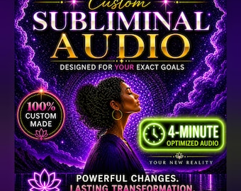 Custom Subliminal Audio (4 Min) | Personalized Affirmations for Money, Love, Confidence, Success, Etc | Fast, Powerful Mindset Reprogramming