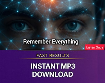 Photographic Memory Subliminal – Instant Recall, Mental Clarity (MP3 Download)