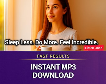 Fully Energized & Focused With Less Sleep | Instant Energy, Mental Clarity Subliminal Audio