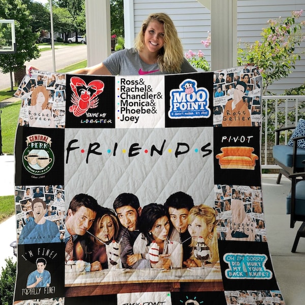 Friends Blanket Tv Show Etsy