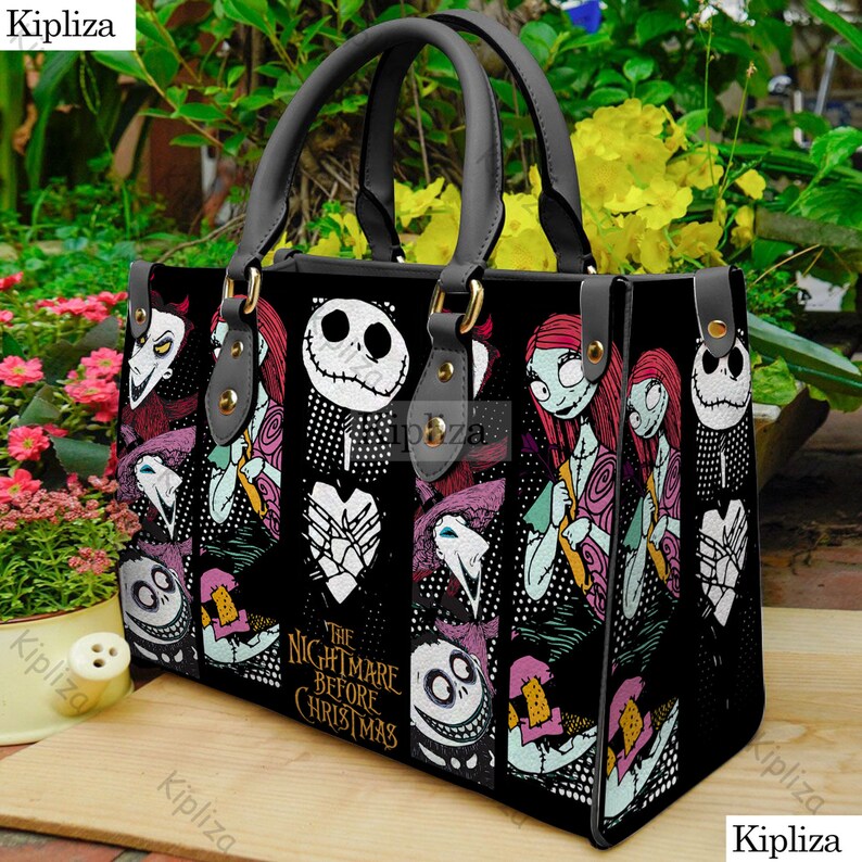 Jack Skellington Handbag, Jack Skellington Leather Bag, Halloween