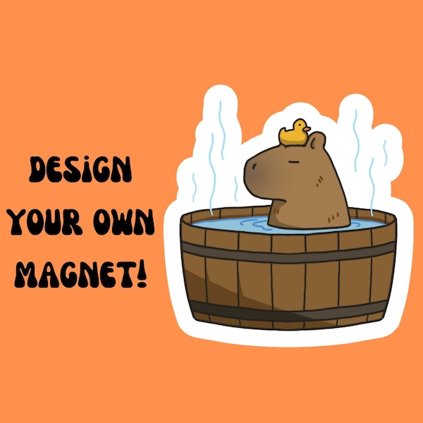 Design your own 3" magnet! Custom, personalized, die-cut, novelty magnet, 13.5 mil. Gift for friend, family, use it yourself. FREE SHIPPING