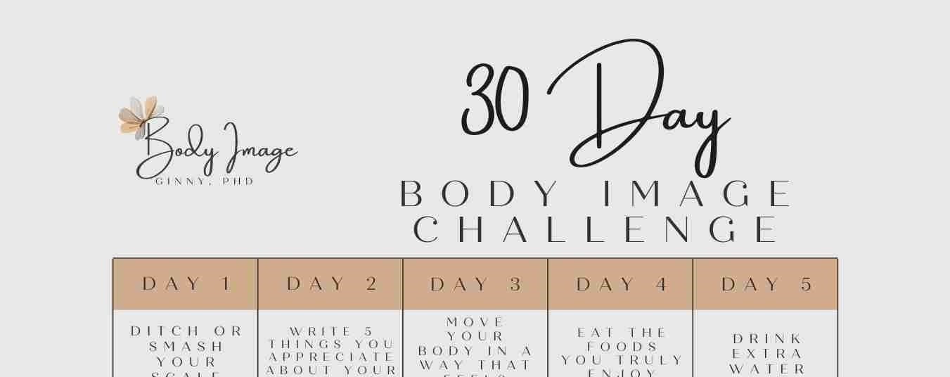 30 Day Body Image Challenge PRINTABLE - Etsy