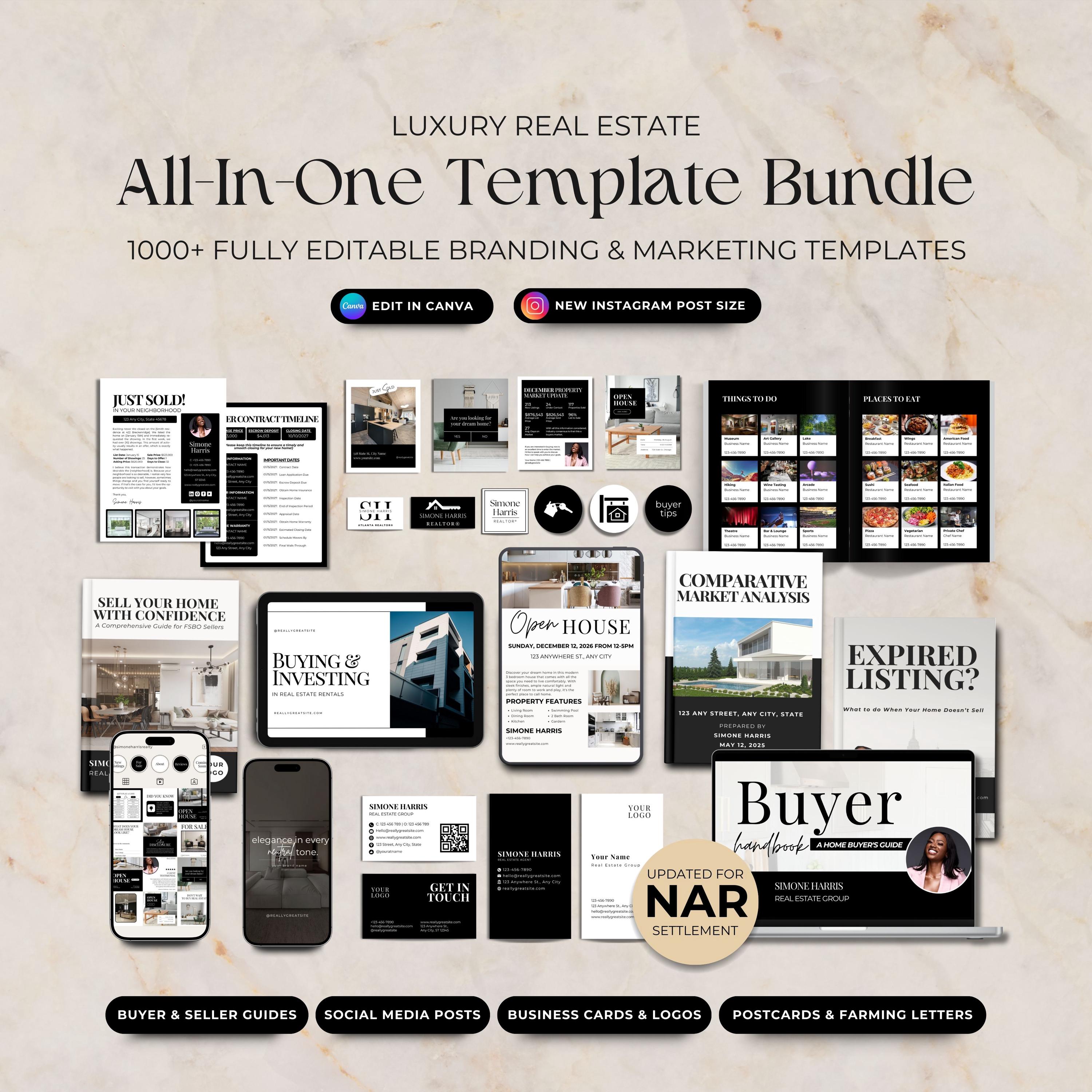 Modern Real Estate Branding Kit for Realtors, Real Estate Social Media ...