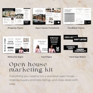 Paquete integral de bienes raíces de lujo, kit de marca para inmobiliarias, publicaciones en redes sociales para agentes inmobiliarios, plantillas de marketing inmobiliario, Canva imagen 5