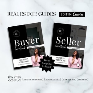 Real Estate Buyer and Seller Guide, Real Estate Marketing Template Bundle, Realtor Buyer Packet & Seller Packet, Home Buyer Guide, Canva