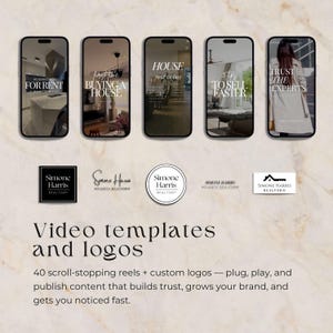 Paquete integral de bienes raíces de lujo, kit de marca para inmobiliarias, publicaciones en redes sociales para agentes inmobiliarios, plantillas de marketing inmobiliario, Canva imagen 3