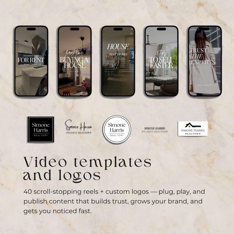 Paquete integral de bienes raíces de lujo, kit de marca para inmobiliarias, publicaciones en redes sociales para agentes inmobiliarios, plantillas de marketing inmobiliario, Canva imagen 3