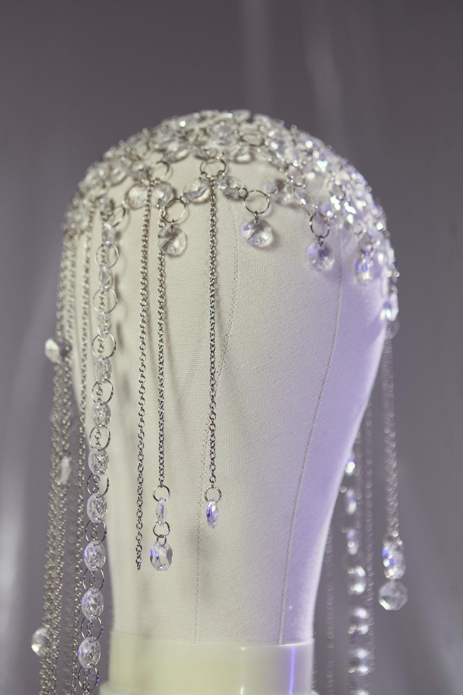 Delicate Crystal Chain  Headpiece main image 1