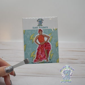 Plena Tänzerin Vinyl Aufkleber, Boricua Becher Dekoration, wasserdichter Aufkleber, Geburtstagsgeschenk für Latein, Hispanic Erbe, Conga Aufkleber, Latein