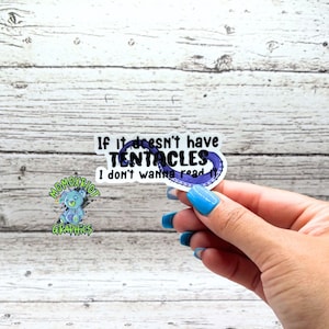 Tentacle Book Vinyl Sticker: Monster Smut Decal