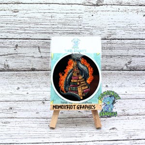 Book Dragon Vinyl Sticker, Fantasy Tumbler Decoration, Waterproof Sticker, Birthday Gift for Fantasy Readers, Book Nerd Decal, Laptop Decal