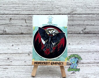 Mothman-vinylsticker: Cryptid-laptopsticker