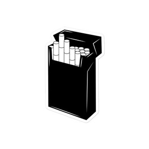 Cigarette Carton Sticker
