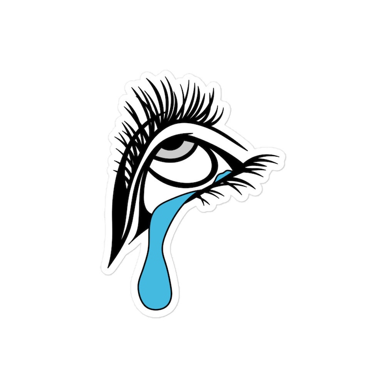 Stelle Crying Sticker Crying Eye Sticker - Etsy