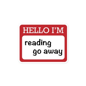 Hello I’m Reading Sticker