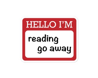 Hello I’m Reading Sticker