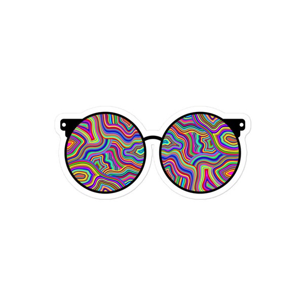 Trippy Sunglasses Sticker