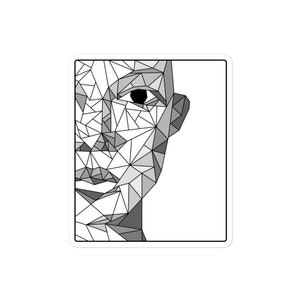 Abstract Face Sticker