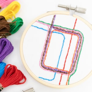 Kit de bordado de bucle en "L" de Chicago