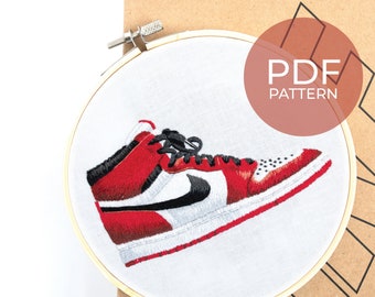 Air Jordan 1 Digital Needle Painting Pattern