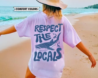 Respect The Locals, National Park Shirt, Camping Shirt, Camper Gift, Forest Animal Shirt, Sardine Shirt, Trout Fishing Shirt, Fishing Lover