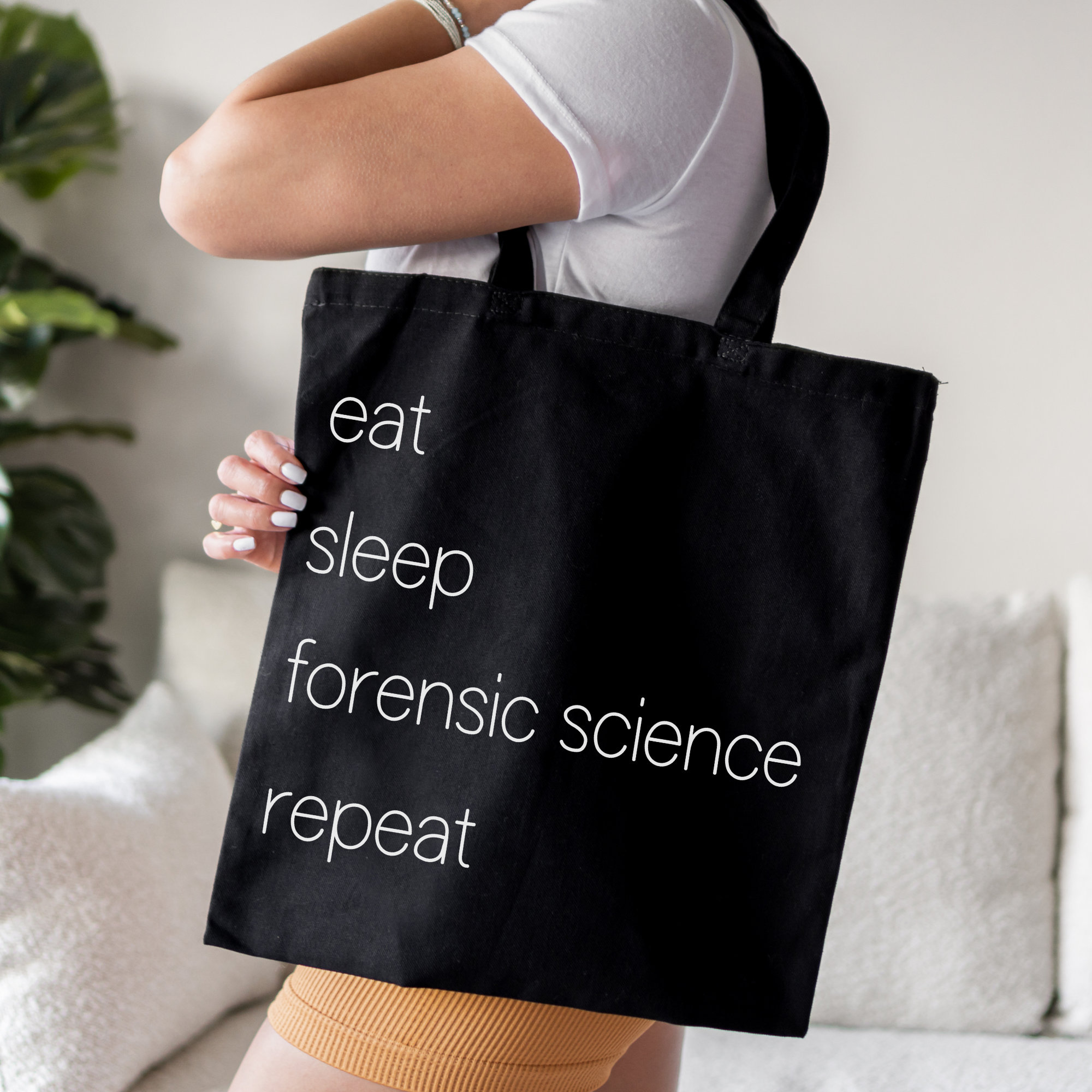 POFULL Crime Scene Ghost Forensics Tote Bag - Funny Gift For Investigators
