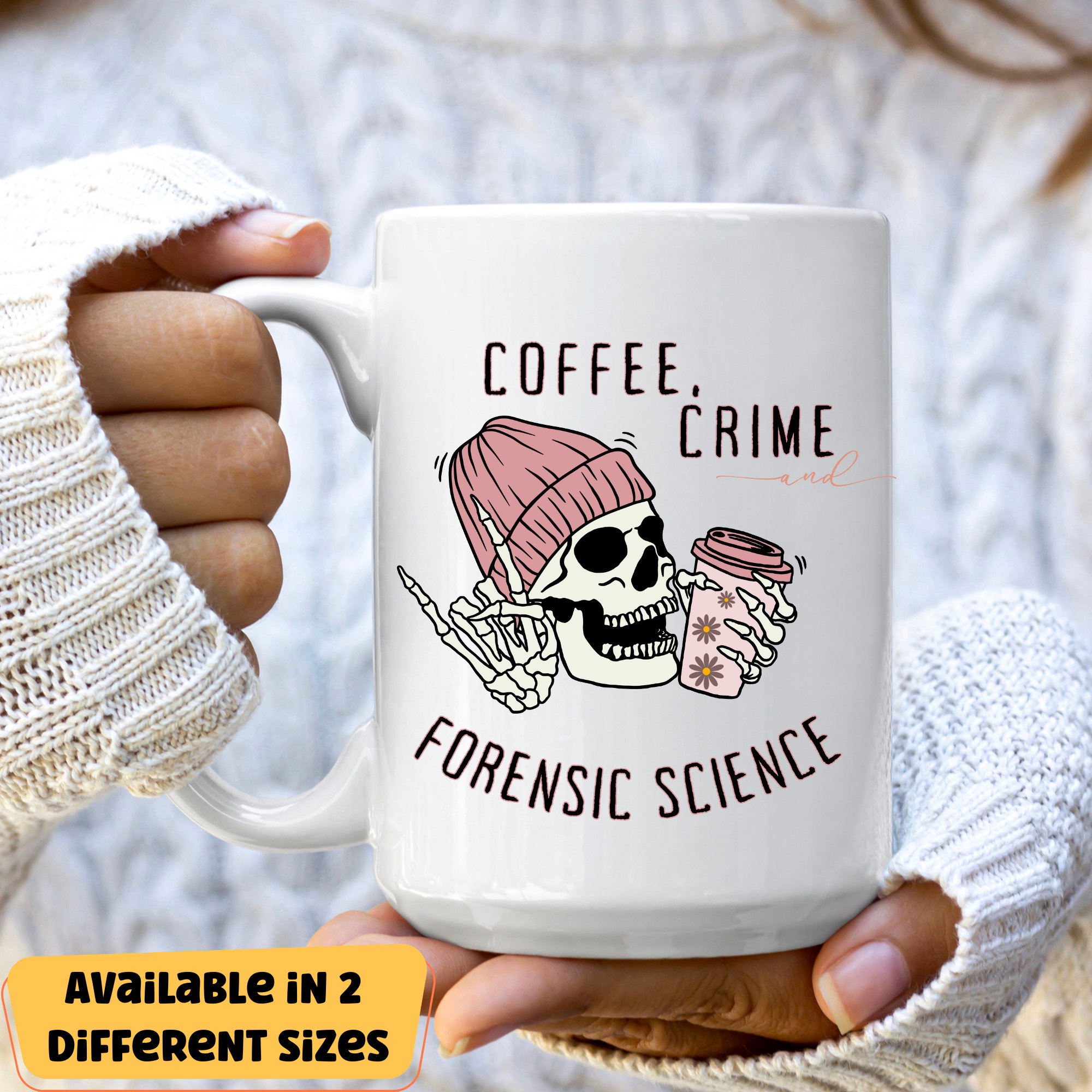 Forensic Science Coffee Mug Halloween Gifts Graduation Nurse Medical