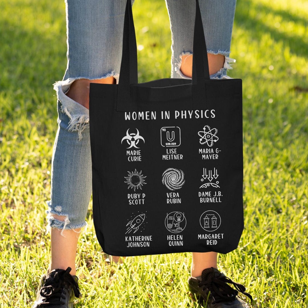 Physics Presents Physicsteacher Tote, Physic Teacher Gift Cotton Canvas Tote, S Temmed ...
