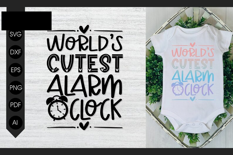 World's Cutest Alarm Clock SVG PNG Files for Cutting Etsy