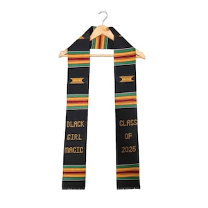 Kente Graduation Stolen Black Girl Magic 2025 Kente Stola