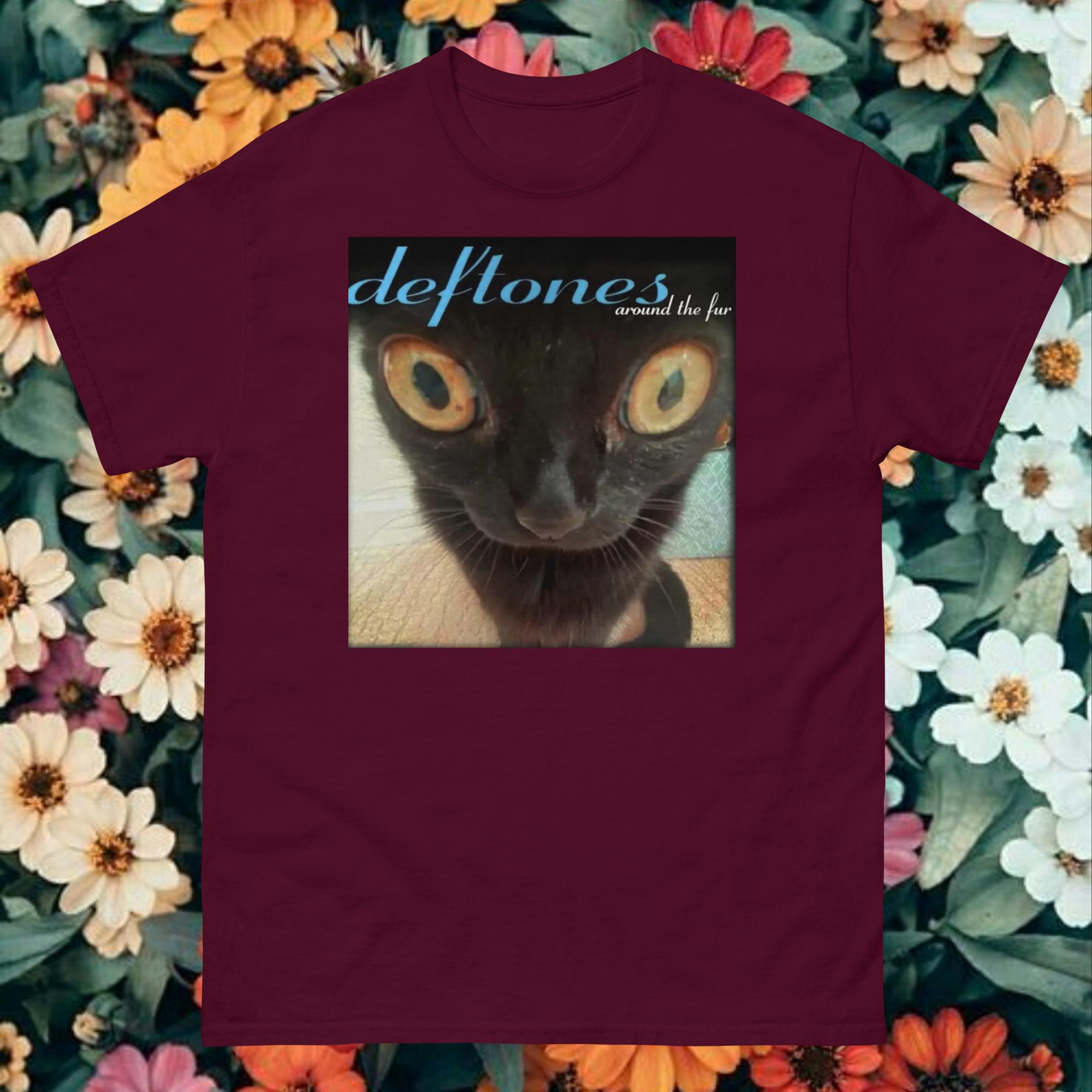 Deftones Around the Fur Cat Parody Band T-shirt - Etsy Canada