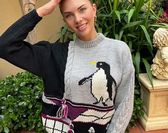 Knitted woollen jumper