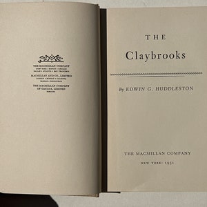 The Claybrooks by Edwin G. Huddleston