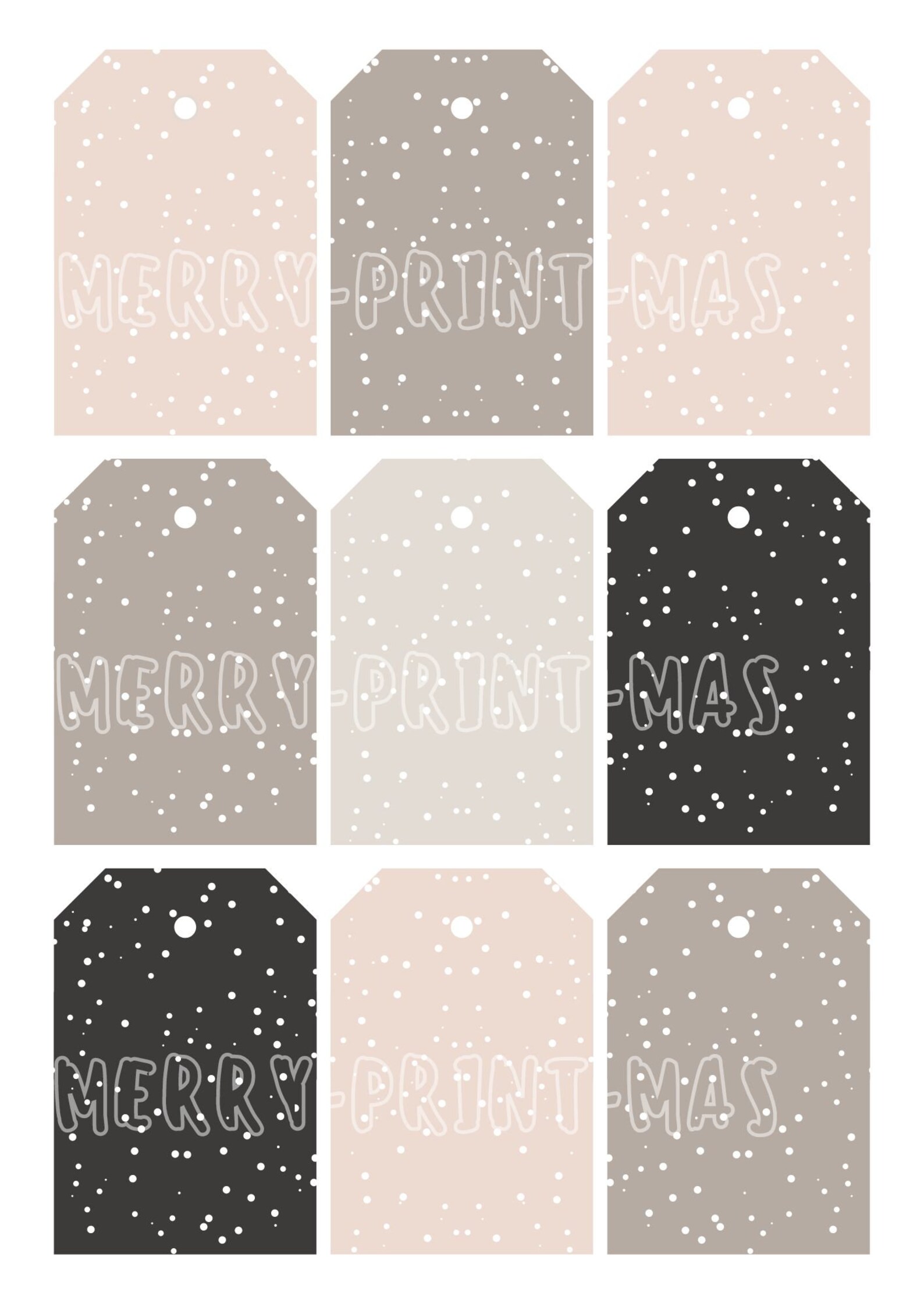 Animal Christmas Printable Gift Tags Christmas Holidays PDF - Etsy