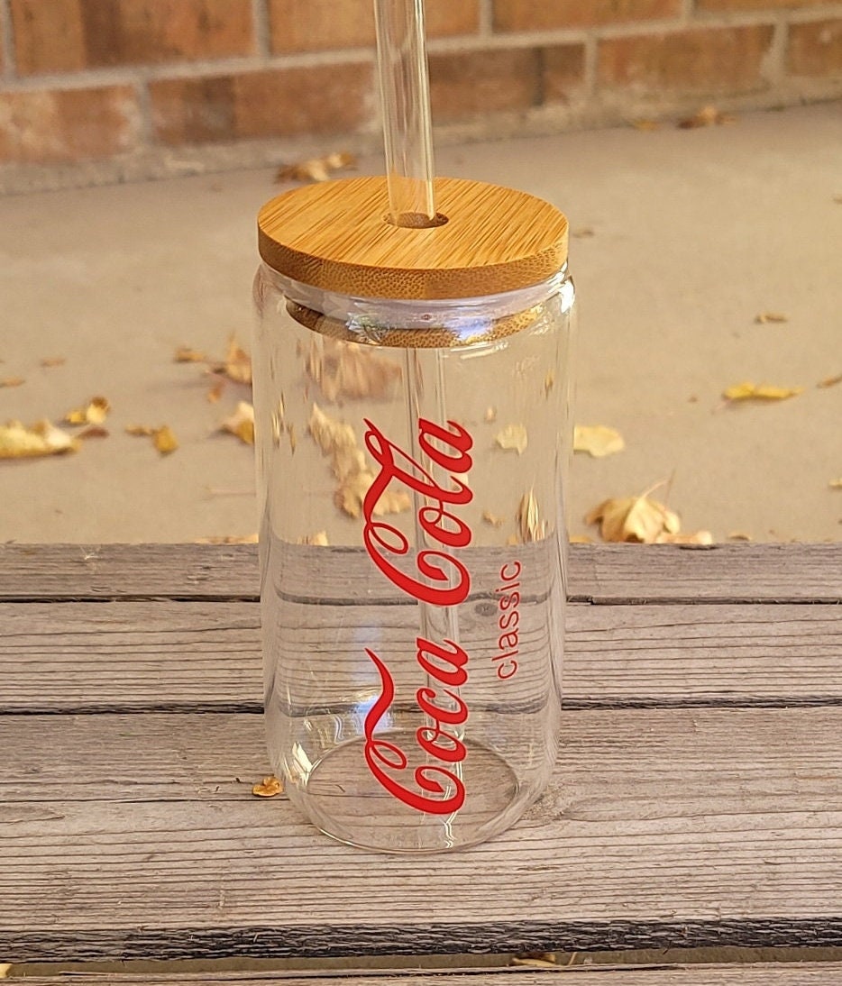 Coca-Cola Diamond Recycled Glass Tumbler W/Straw 17oz