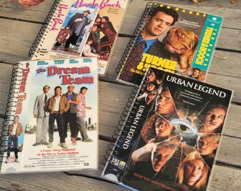 Upcycled VHS Movie Notebook: Retro Spiral Journal