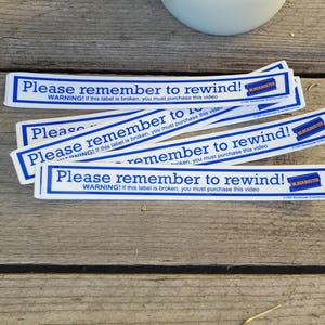 Remember to Rewind VHS Decal
