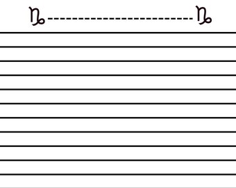 Aquarius Digital Printable Zodiac Note Pages, 8x10, 2 Versions ...