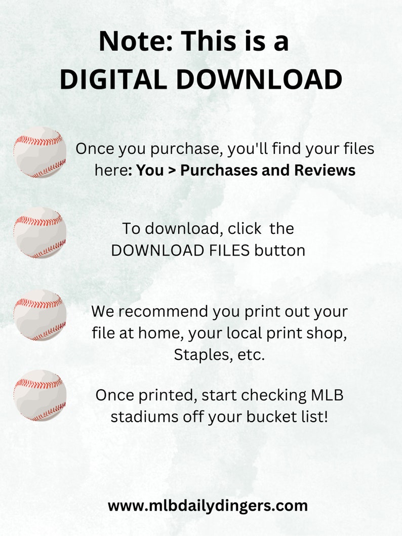 Baseball Stadium Map & Tracker Bundle W/ Addresses, Baseball Stadium Tracker Printable, Baseball