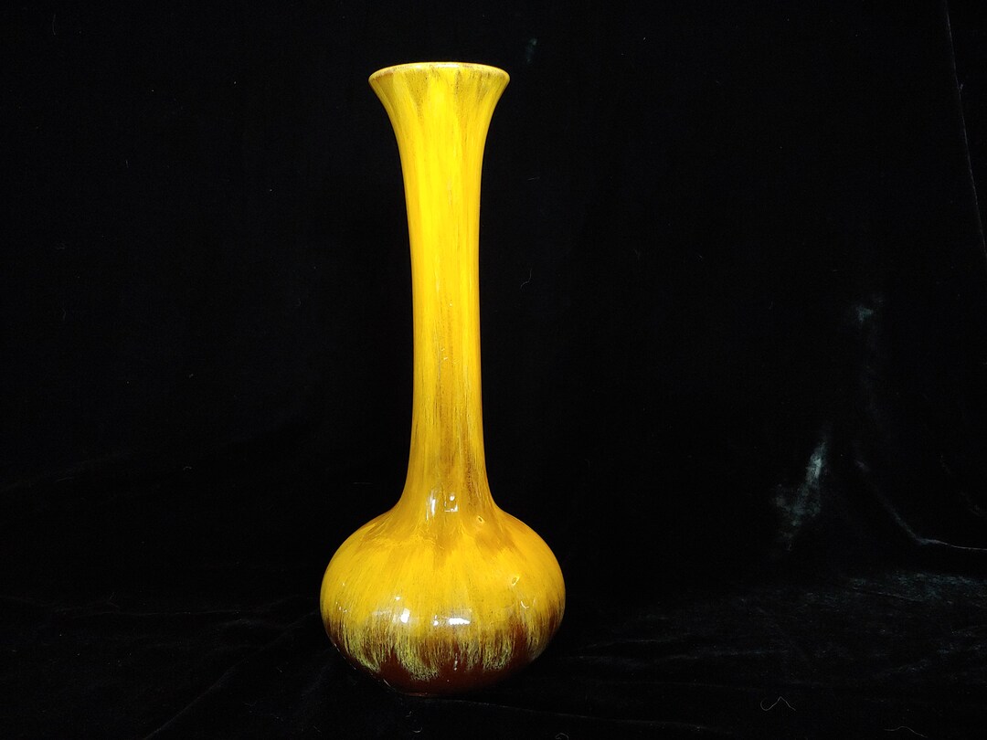 YELLOW Blue Mountain Pottery Vase BMP Vase Iconic Etsy