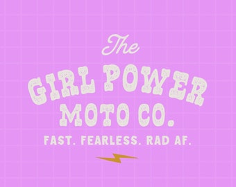 Girl Power Moto Co Feminista Grunge Png Diseño, Archivo digital Sublimación POD Diseño, Retro Trendy PNG